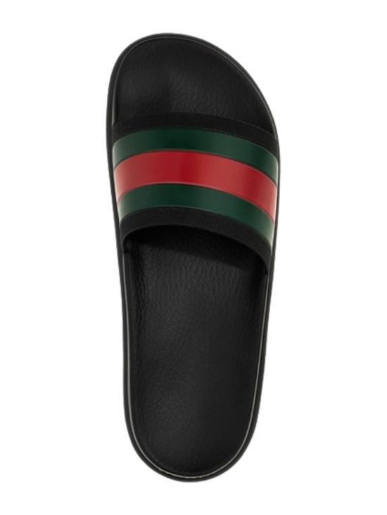 26SS 구찌 웹 러버 슬라이드 샌들 429469 GIB101098 - GUCCI