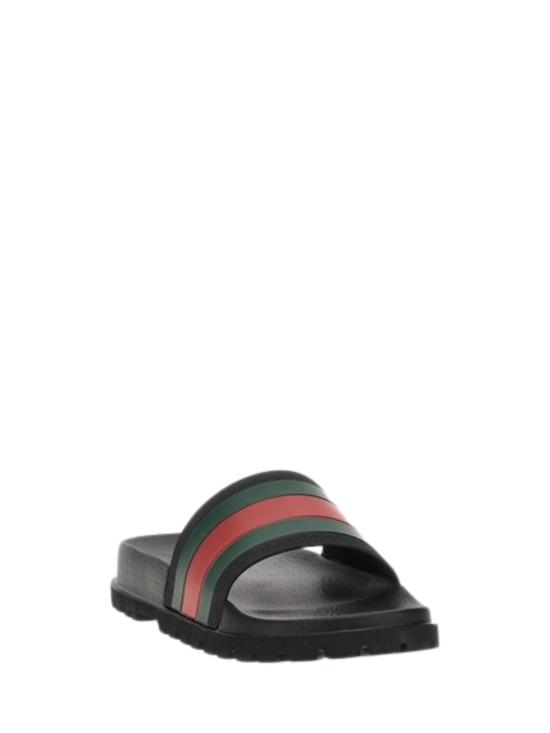 26SS 구찌 웹 러버 슬라이드 샌들 429469 GIB101098 - GUCCI
