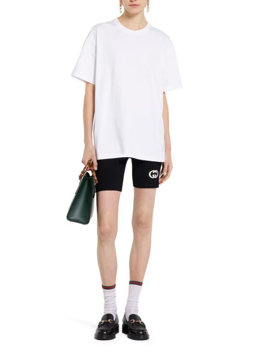 26SS 구찌 자수 코튼 저지 티셔츠 837959 XJHMR9051 Bianco - GUCCI