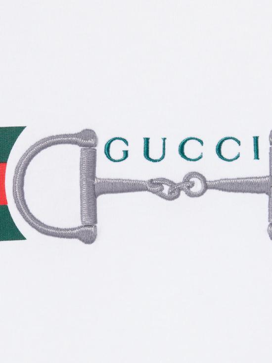 26SS 구찌 자수 코튼 저지 티셔츠 855021 XJHOJ9051 White - GUCCI