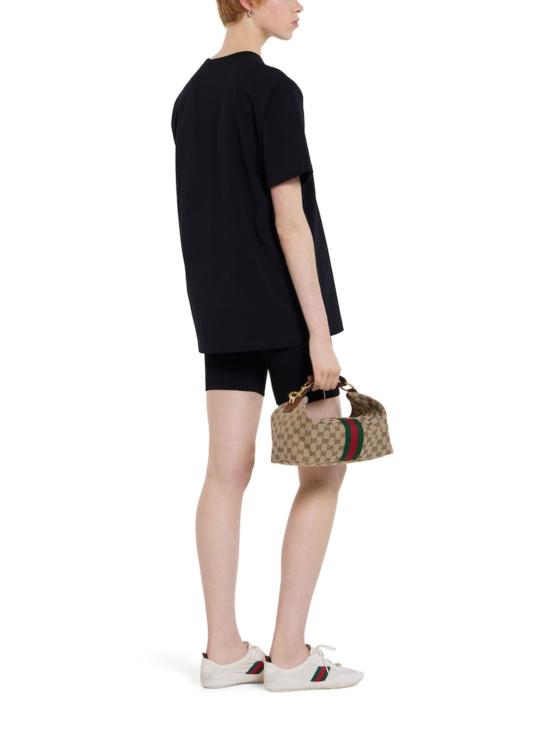 26SS 구찌 자수 코튼 저지 티셔츠 837959 XJHMR1043 Black - GUCCI