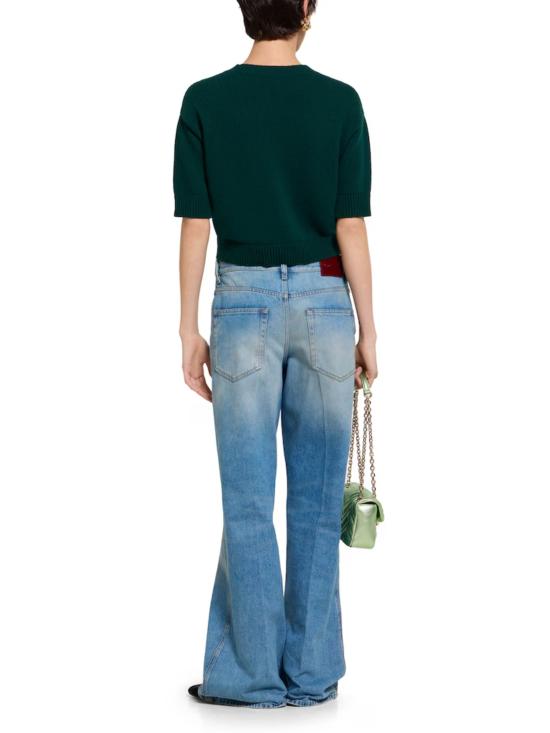 26SS 구찌 인타르시아 소프트 울 탑 851972 XKEBC3027 Green - GUCCI