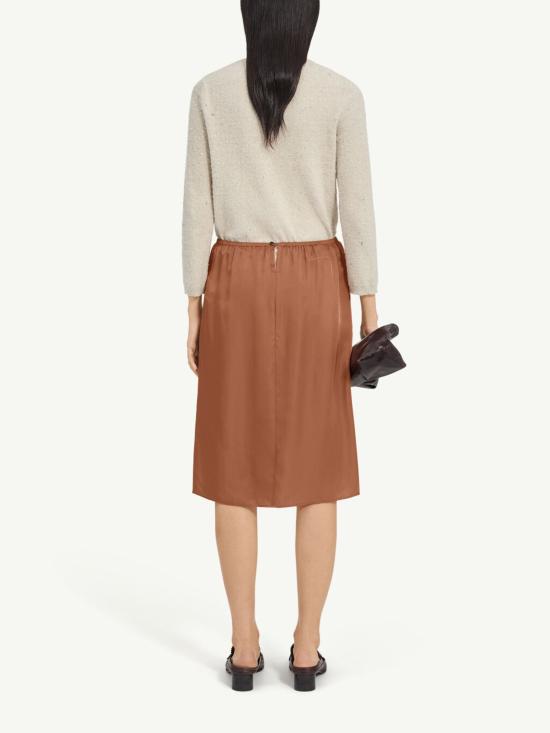 26SS MM6 메종마르지엘라 미디 스커트 S62ME0029 M35880133 Marrone - MM6 MAISON MARGIELA
