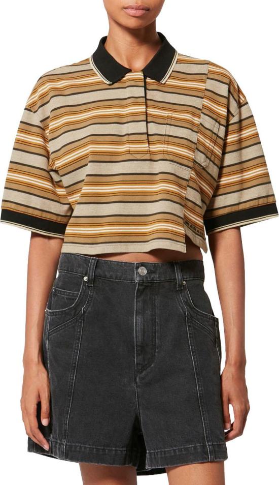 26SS 이자벨마랑 폴로 티셔츠 HT0836FAD1K04EBEKH BEIGE - ISABEL MARANT
