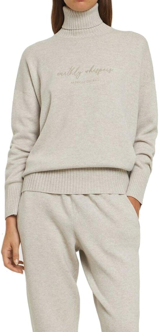 25FW 브루넬로 쿠치넬리 터틀넥 M16709403PT600C9610 BEIGE - BRUNELLO CUCINELLI