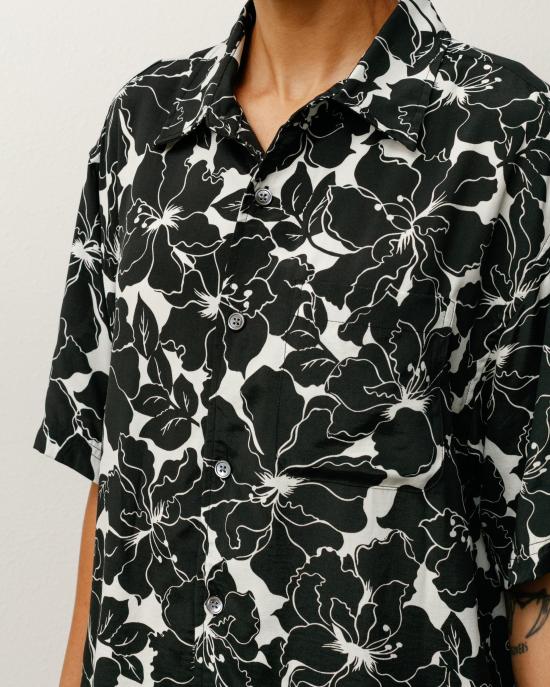 26SS 스투시 반팔 셔츠 1110386 0001 Black - STUSSY