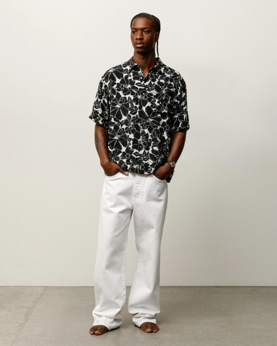 26SS 스투시 반팔 셔츠 1110386 0001 Black - STUSSY