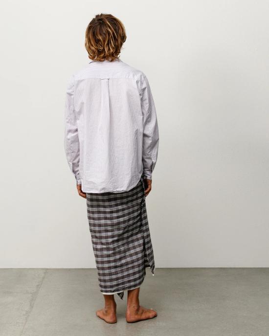 26SS 스투시 긴팔 셔츠 1110388 3531 Purple stripe - STUSSY