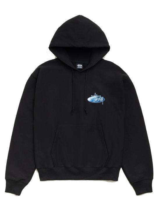 26SS 스투시 후드 티셔츠 1925181 0001 Black