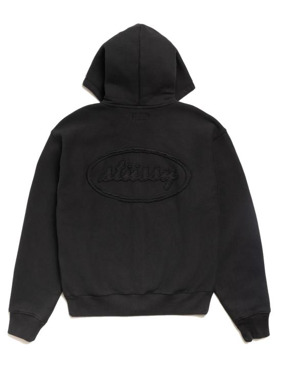 26SS 스투시 후드 티셔츠 118617 0001 Black - STUSSY