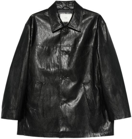 26SS 던스트 가죽 자켓 UDJA6A106BK BLACK