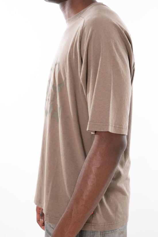 26SS 디젤 T-JUSSI 코튼 햄프 티셔츠 A22998 0WECP 7ETA Brown - DIESEL