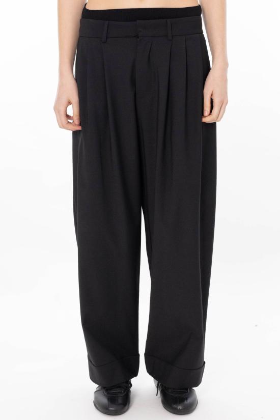 26SS 메이메이즈 스트레이트 팬츠 M6PH05 100 Black