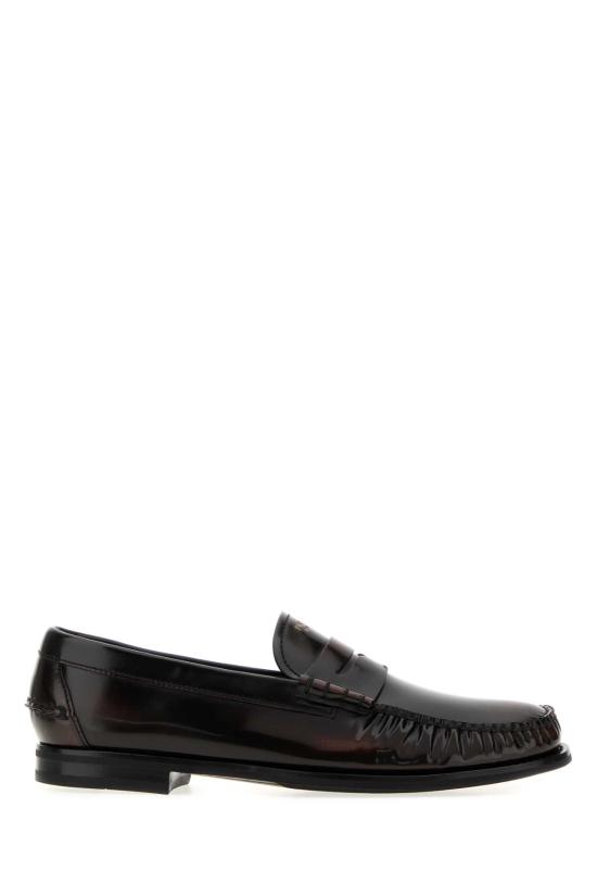 26FW 프라다 브러쉬드 레더 로퍼 2DB239FX000055 F0038 Brown