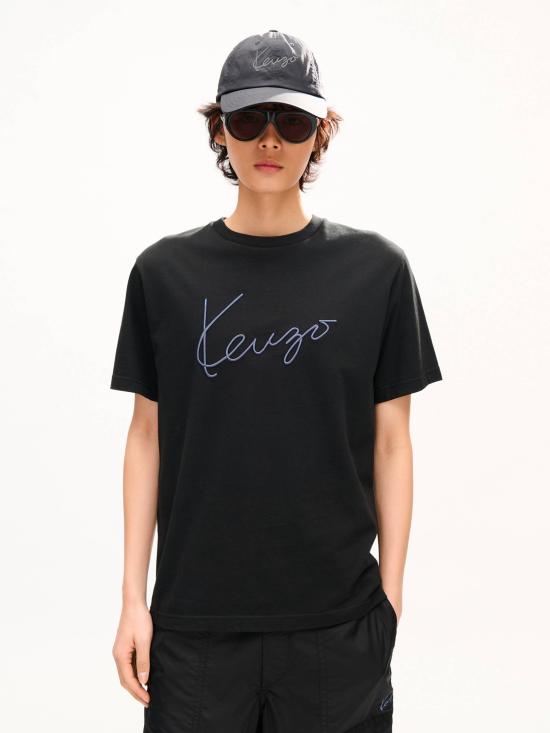 26FW 겐조 반팔 티셔츠 FG65TS2864SG 99J - KENZO