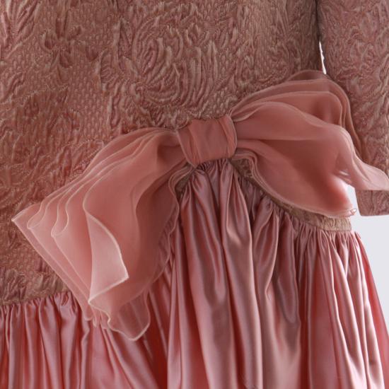 25FW 발렌티노 가라바니 미디 원피스 7B0VAGF6 9TBR10 ROSA ANTICO - VALENTINO GARAVANI