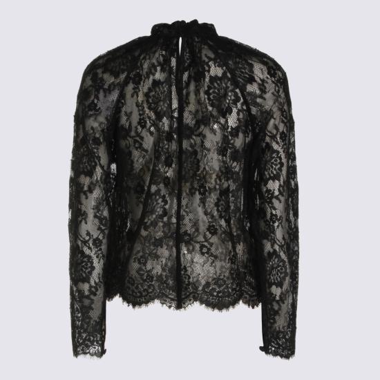 26FW 셀프 포트레이트 블라우스 PF26032TAB BLACK Black - SELF PORTRAIT