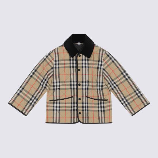 26FW [키즈] 버버리 캐주얼 자켓 8108500 B9368 SAND IP CHECK