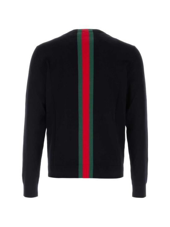 26FW 구찌 웹 인타르시아 니트 코튼 스웨터 웹 인타르시아 니트 코튼 스웨터 875177 XKFPC4152 - GUCCI