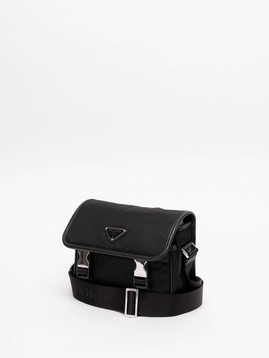 26FW 프라다 리나일론 앤 사피아노 레더 숄더백 2VD0342DMH V XOPF0002 - PRADA