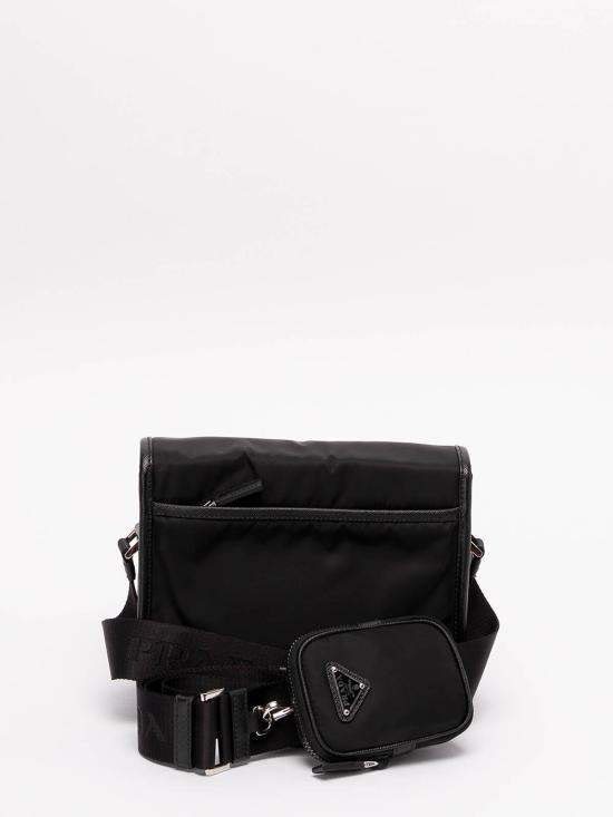 26FW 프라다 리나일론 앤 사피아노 레더 숄더백 2VD0342DMH V XOPF0002 - PRADA