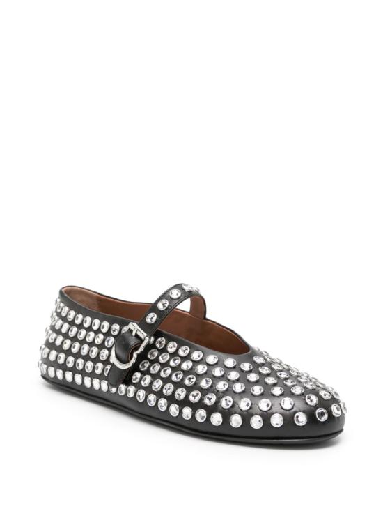 26FW 알라이아 플랫 슈즈 AA3A029CK116 999 BLACK - ALAIA