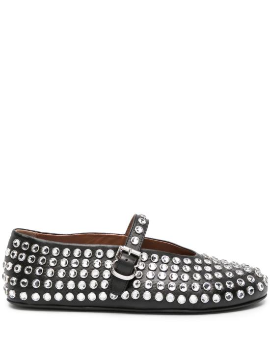 26FW 알라이아 플랫 슈즈 AA3A029CK116 999 BLACK