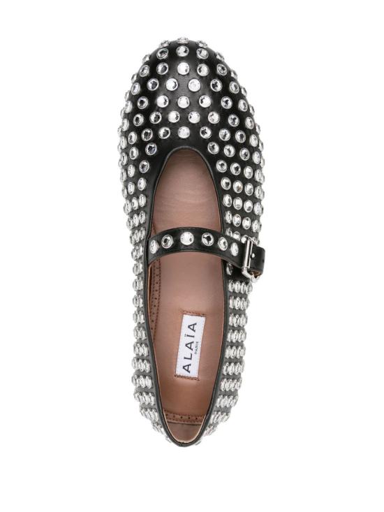 26FW 알라이아 플랫 슈즈 AA3A029CK116 999 BLACK - ALAIA