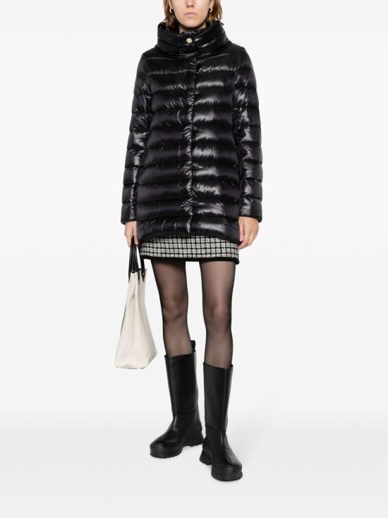 26FW 에르노 아멜리아 A 쉐입 패딩 PI0505DIC 12017Z9300 BLACK - HERNO