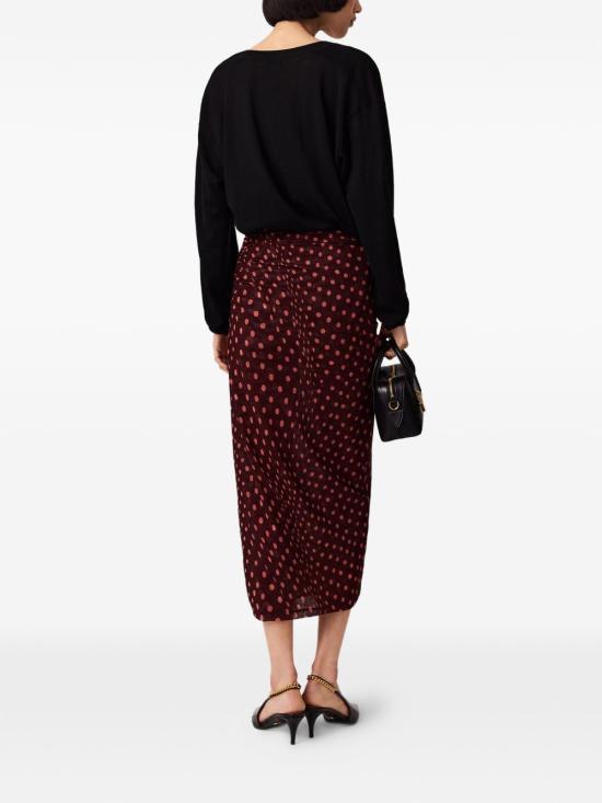 26FW 스텔라 맥카트니 미디 스커트 6J0435 3SQA756107 BORDEAUX - STELLA MCCARTNEY