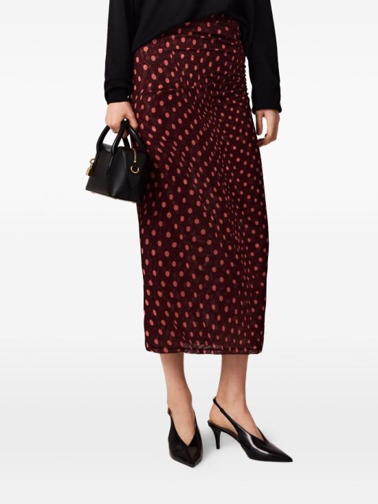 26FW 스텔라 맥카트니 미디 스커트 6J0435 3SQA756107 BORDEAUX - STELLA MCCARTNEY