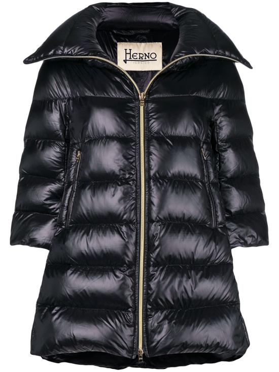 26FW 에르노 클레오페 A-쉐입 다운 코트 PI0001DIC 12017Z9300 BLACK