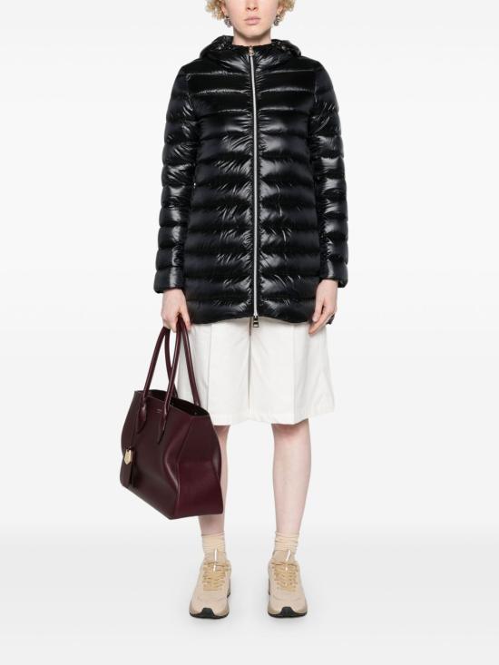 26FW 에르노 A 쉐입 나일론 울트라라이트 리조트 다운 자켓 PI00133DR 12017Z9300 Black - HERNO