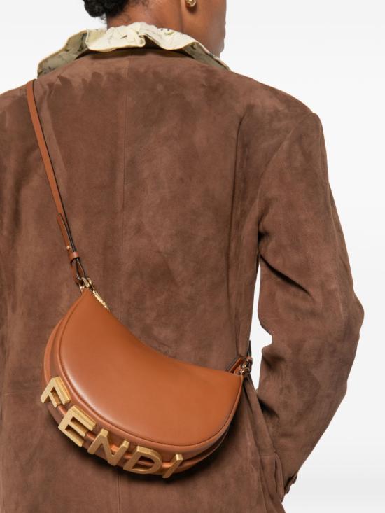 26FW 펜디 펜디그라피 미니 호보백 8BS081 A5DYF1UK8 BROWN - FENDI