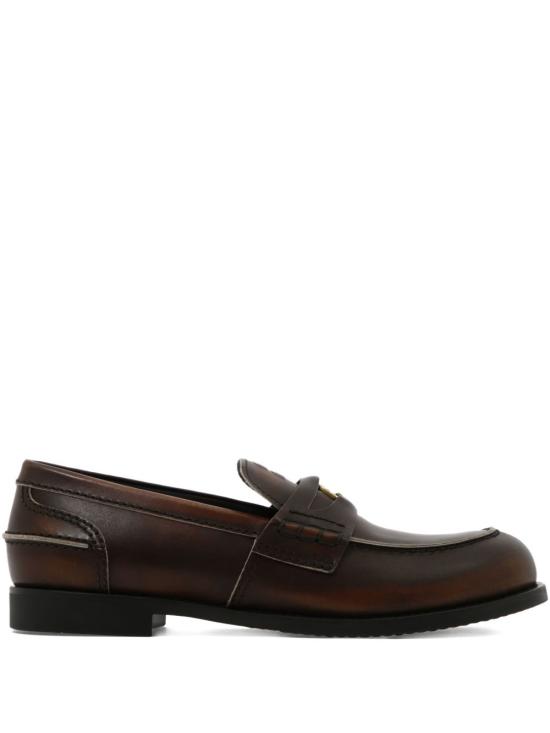 26FW 미우미우 레더 페니 로퍼 5D773D 3G48F0192 BROWN