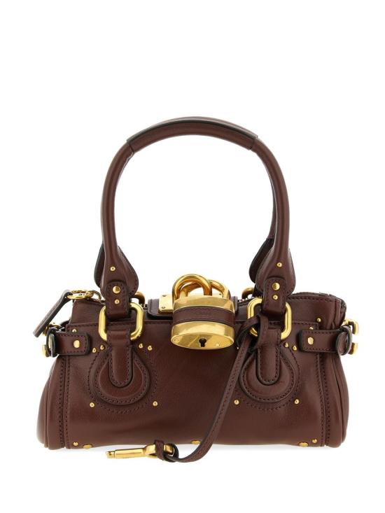 26FW 끌로에 스몰 그레인드 레더 패딩턴 백 CH26SS805P75 27M BROWN