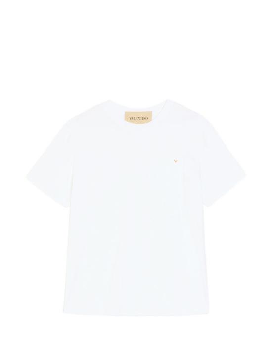 26FW 발렌티노 가라바니 반팔 티셔츠 VMG10V BGR0BO WHITE