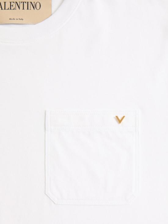 26FW 발렌티노 가라바니 반팔 티셔츠 VMG10V BGR0BO WHITE - VALENTINO GARAVANI