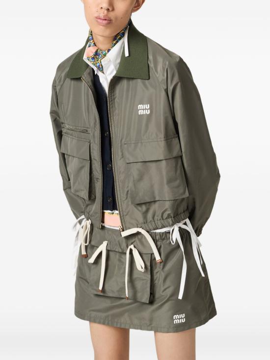 26FW 미우미우 자켓 ML1516 13MFF0414 GREEN - MIU MIU