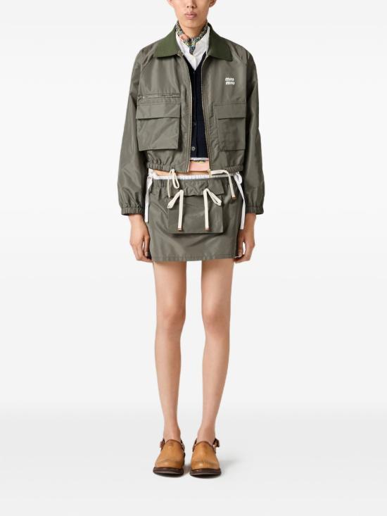 26FW 미우미우 자켓 ML1516 13MFF0414 GREEN - MIU MIU