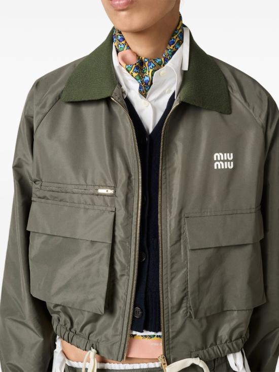 26FW 미우미우 자켓 ML1516 13MFF0414 GREEN - MIU MIU