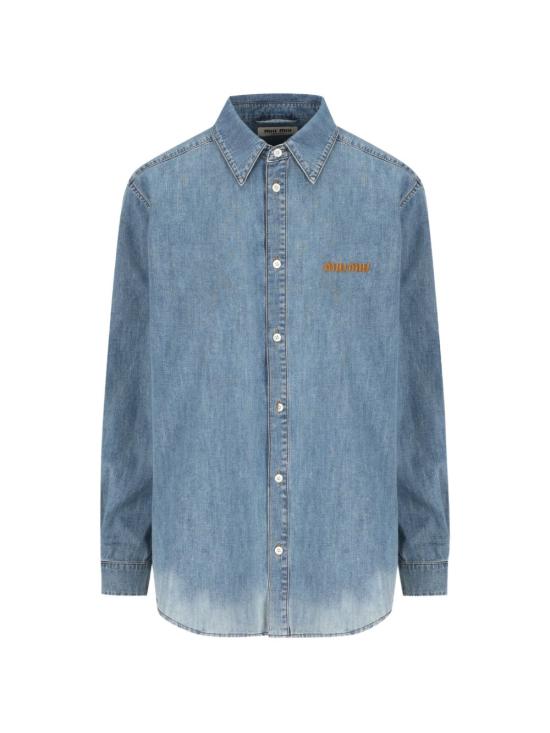 26FW 미우미우 데님 셔츠 GWC143 193KF0013 LIGHT BLUE
