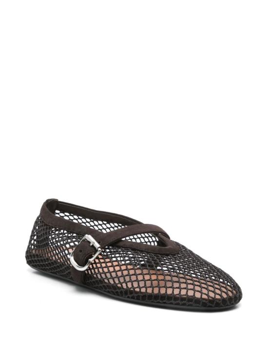 26FW 알라이아 피쉬넷 발레 플랫 AA3A029TK061 733 BROWN - ALAIA