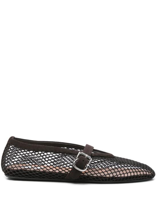 26FW 알라이아 피쉬넷 발레 플랫 AA3A029TK061 733 BROWN