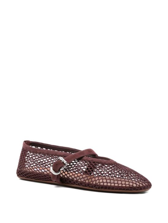 26FW 알라이아 피쉬넷 발레 플랫 AA3A029TK061 325 BORDEAUX - ALAIA