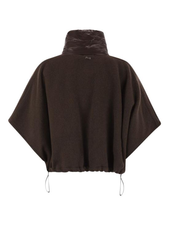 26FW 에르노 A 셰이프 리조트 쇼트 판초 GI00042DR 333958810 BROWN - HERNO