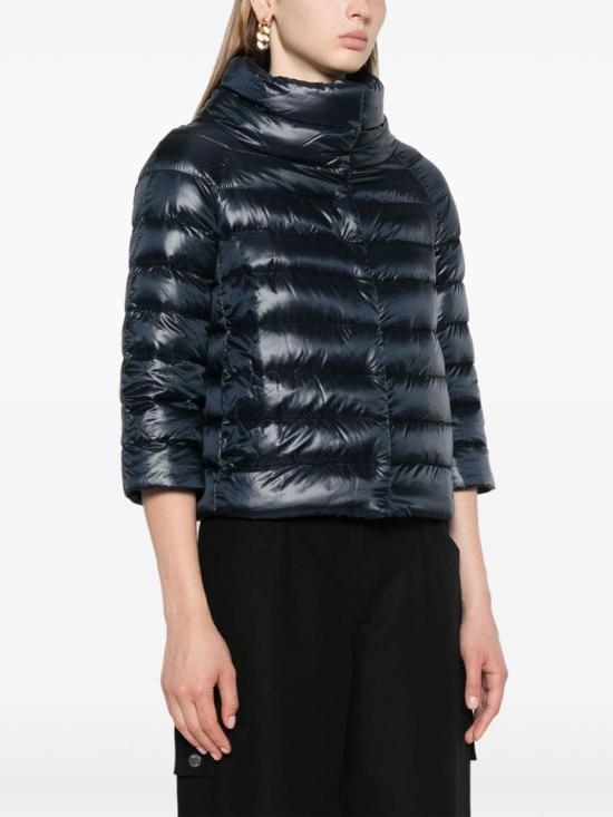 26FW 에르노 소피아 레귤러 핏 케이프 다운 자켓 PI0046DIC 12017Z9200 NAVY - HERNO
