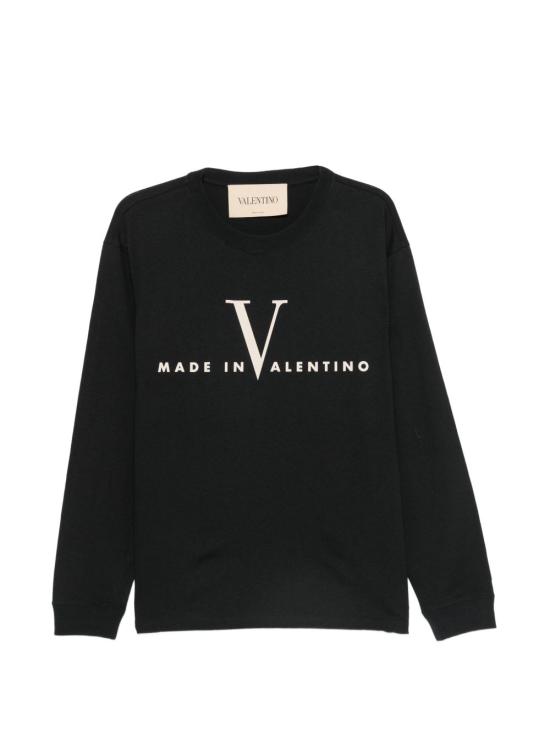 26FW 발렌티노 가라바니 긴팔 티셔츠 VMG18N BM39RA BLACK