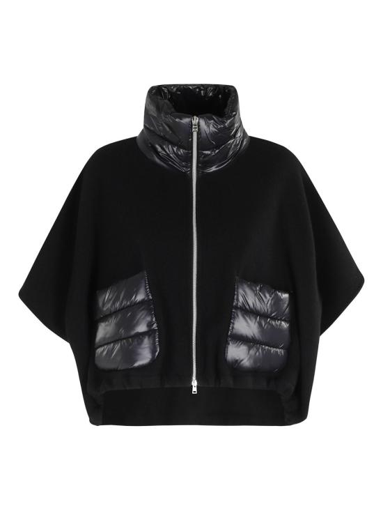 26FW 에르노 A 셰이프 리조트 쇼트 판초 GI00042DR 333959300 BLACK