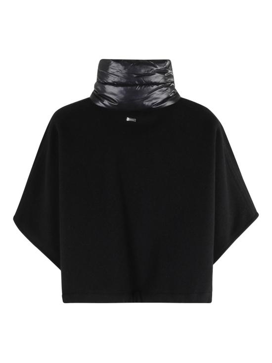 26FW 에르노 A 셰이프 리조트 쇼트 판초 GI00042DR 333959300 BLACK - HERNO